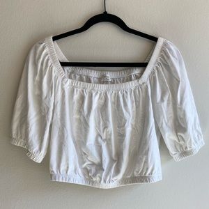 Wilfred Crop Tee with Ruching
